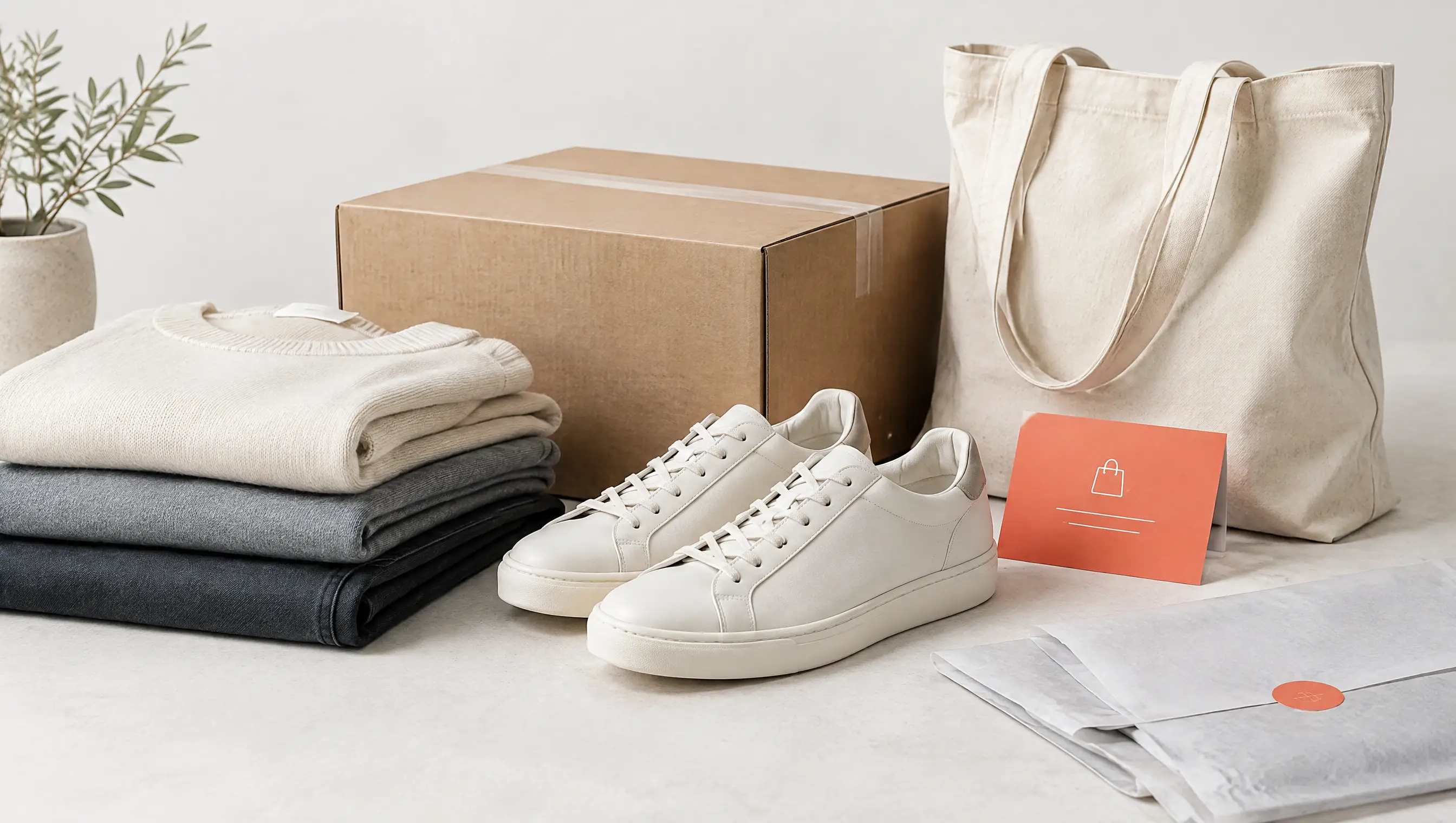 Retail products, packaging and an order card.