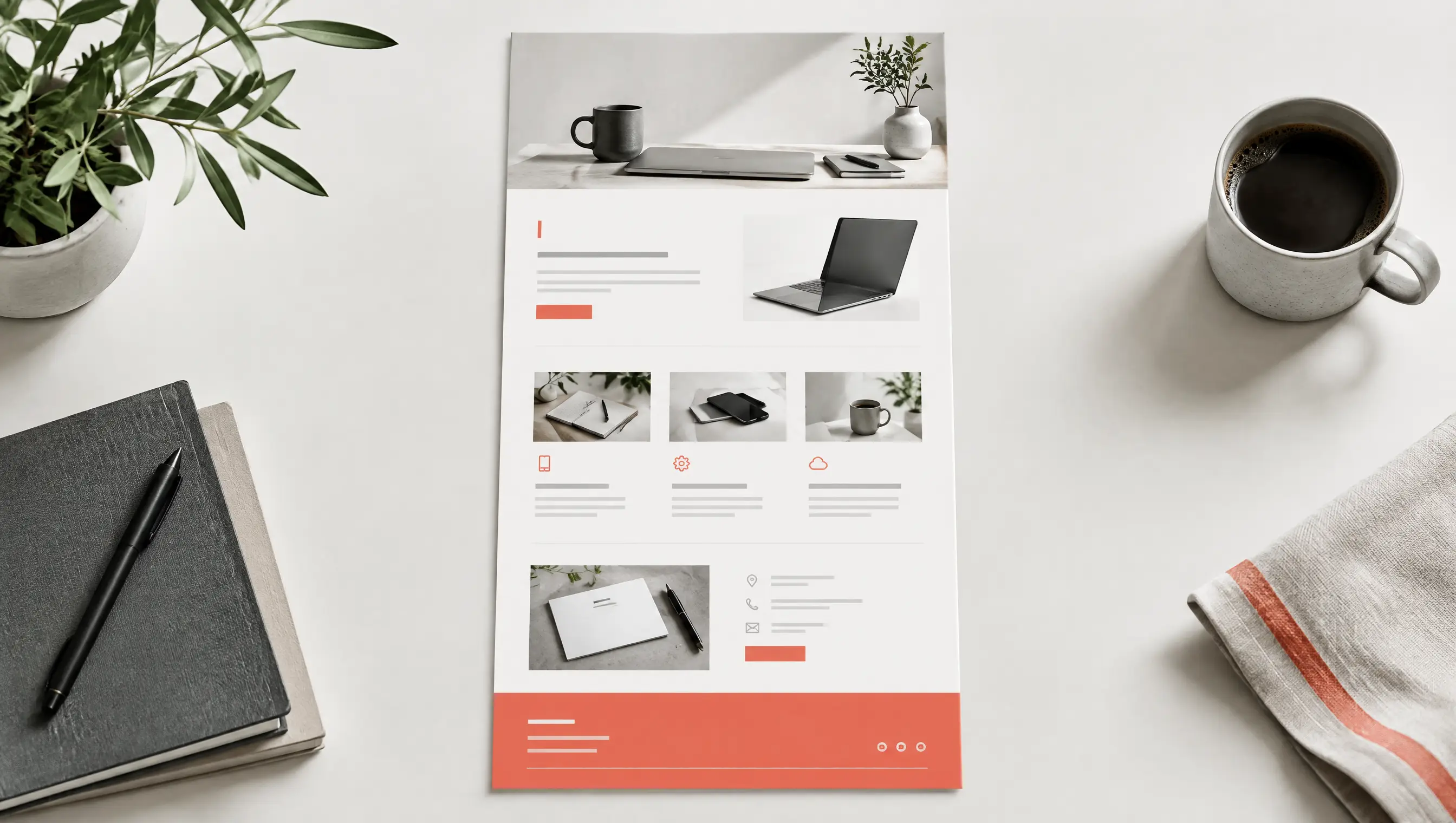 A concise business website with services and contact content.