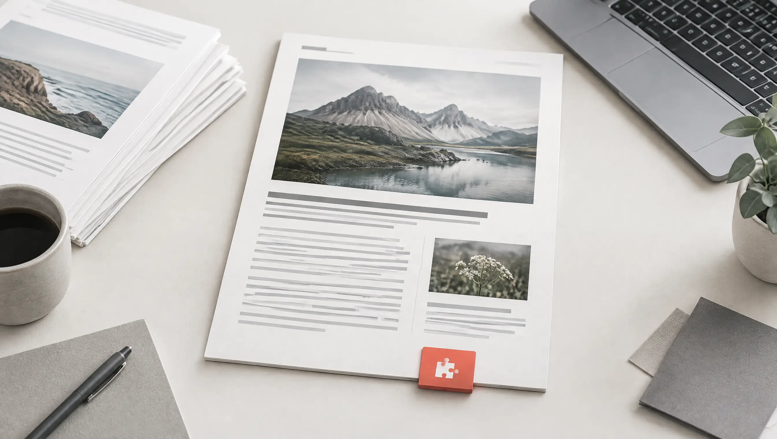 Publishing pages and a plug-in module.